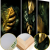 Obraz - A - Złoto zielone liście - KOLEKCJA GOLD - PŁÓTNO WŁOSKIE